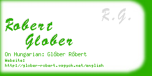 robert glober business card